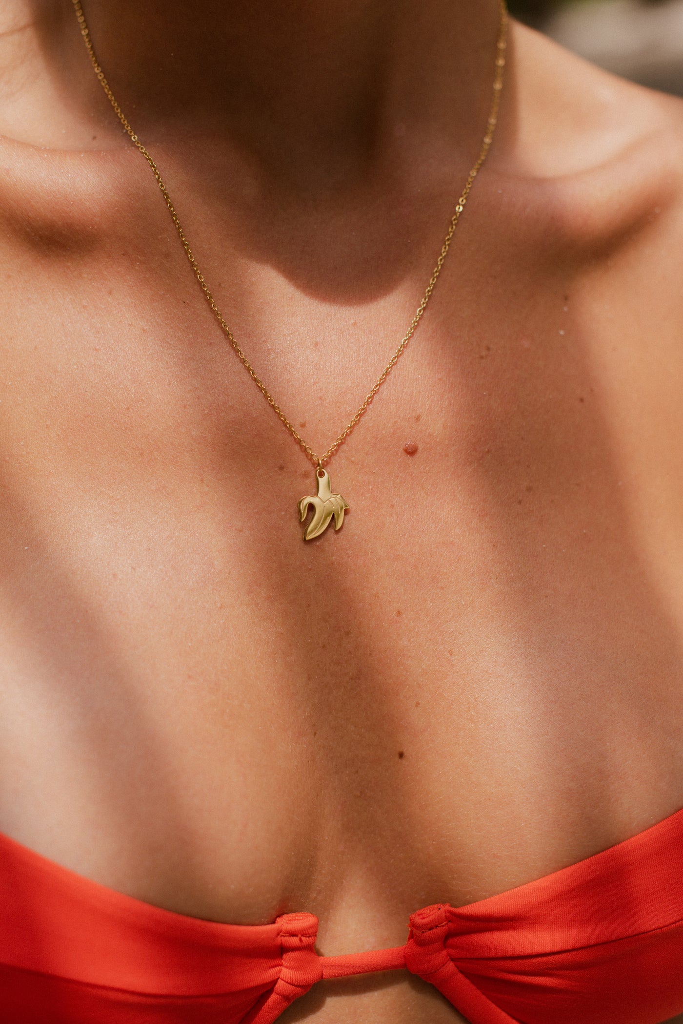 Kette mit Banane Anhänger