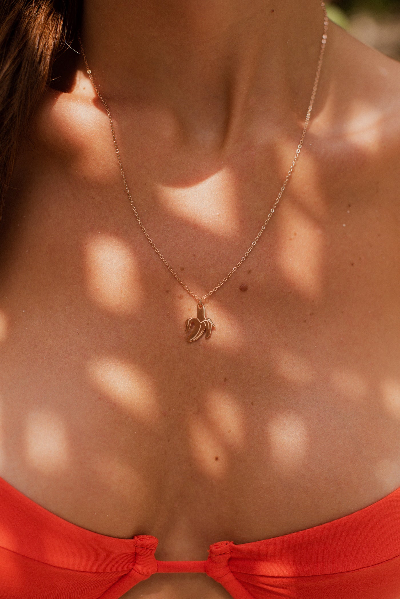 Kette mit Banane Anhänger