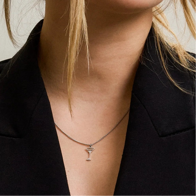Kette mit Cocktailglas