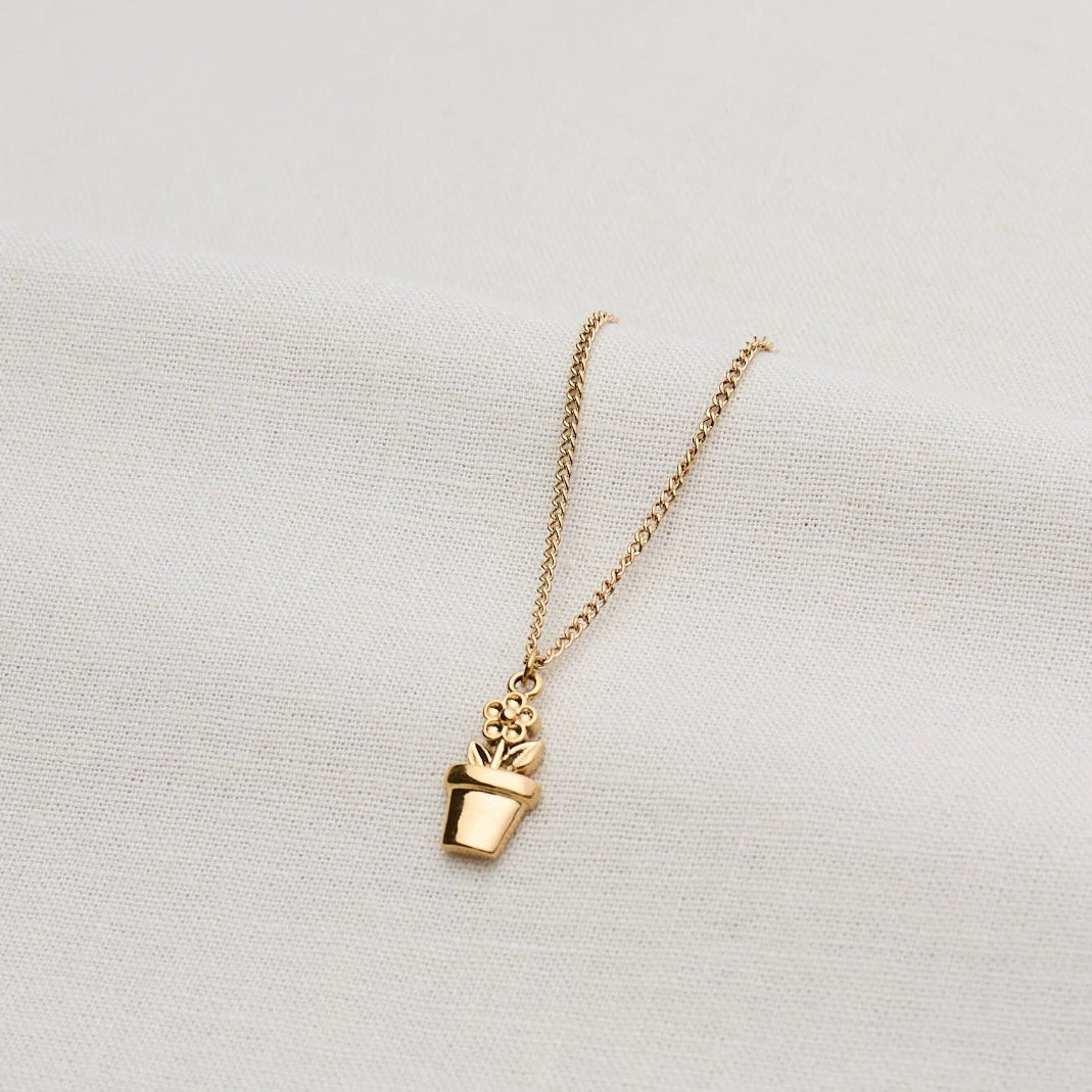 Kette mit Blumentopf