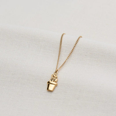 Kette mit Blumentopf