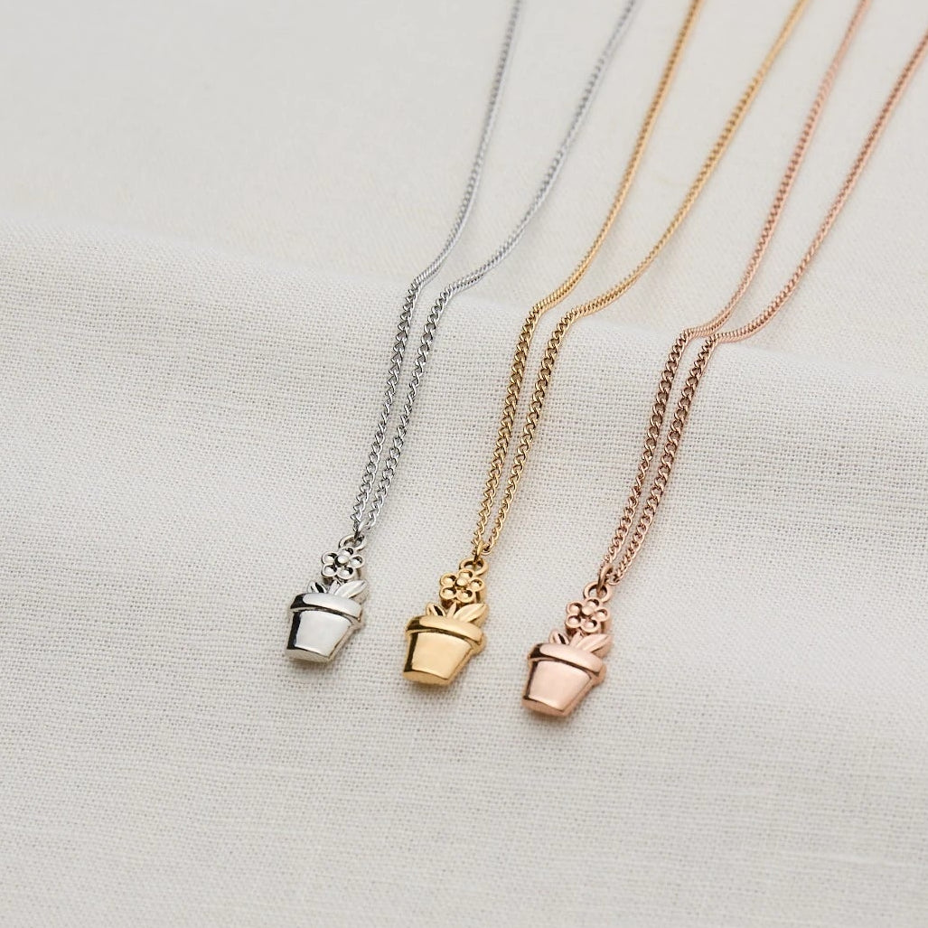 Kette mit Blumentopf