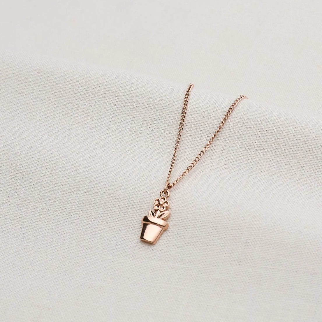 Kette mit Blumentopf