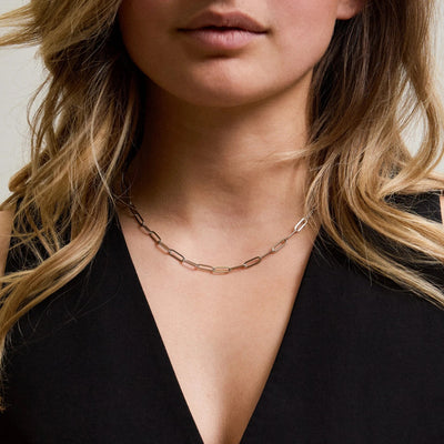 Paperclip Choker Kette