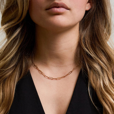 Paperclip Choker Kette