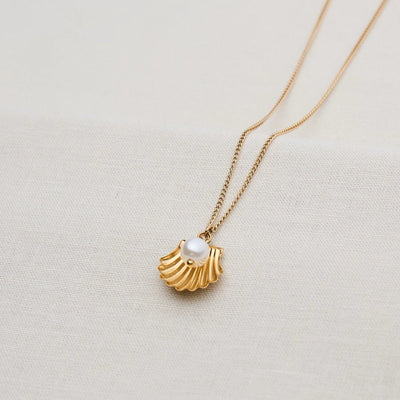 Kette Muschel Perle