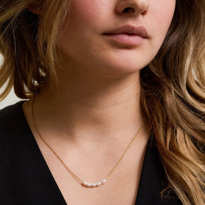 Kette mit Süßwasser Perlen