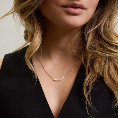 Kette mit Süßwasser Perlen