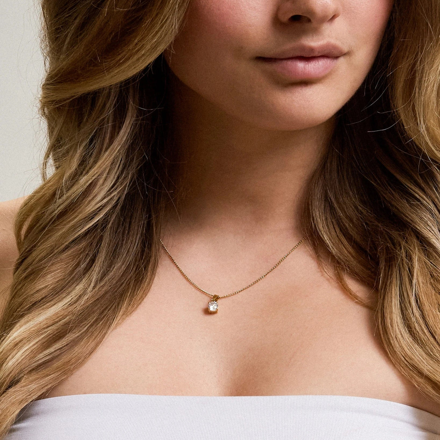 Kette Solitär Diamant