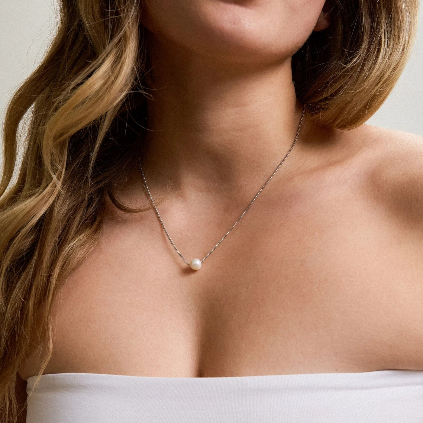 Kette mit Solitär Perle