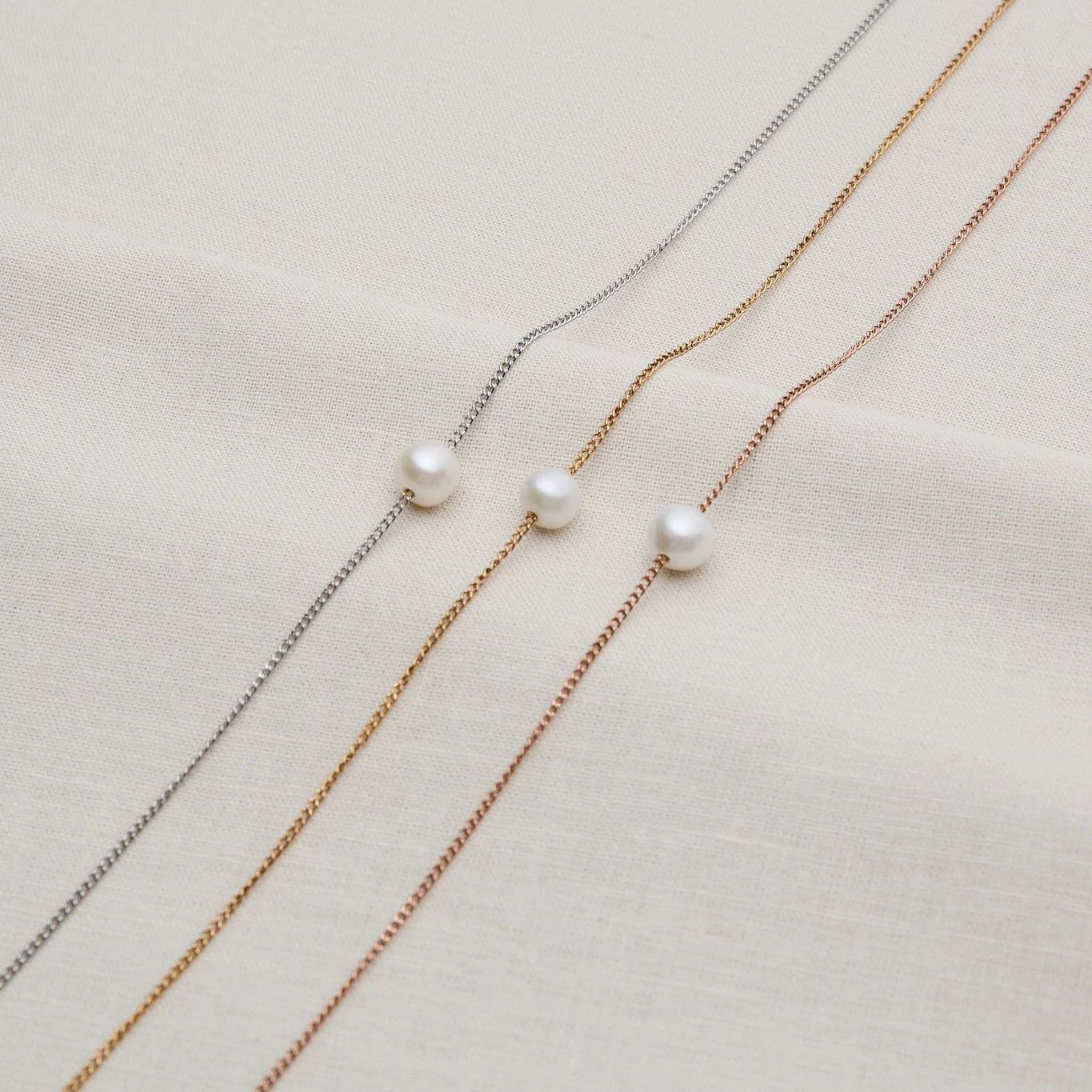 Kette mit Solitär Perle