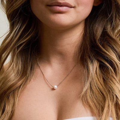 Kette mit Solitär Perle