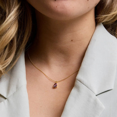 Kette Kristall, violett