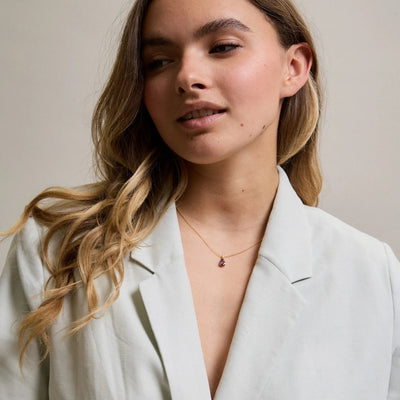 Kette Kristall, violett