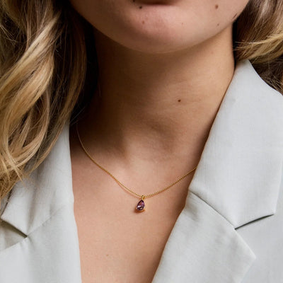 Kette Kristall, rosa