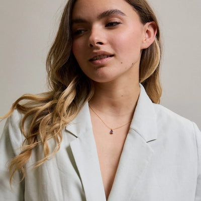 Kette Kristall, rosa