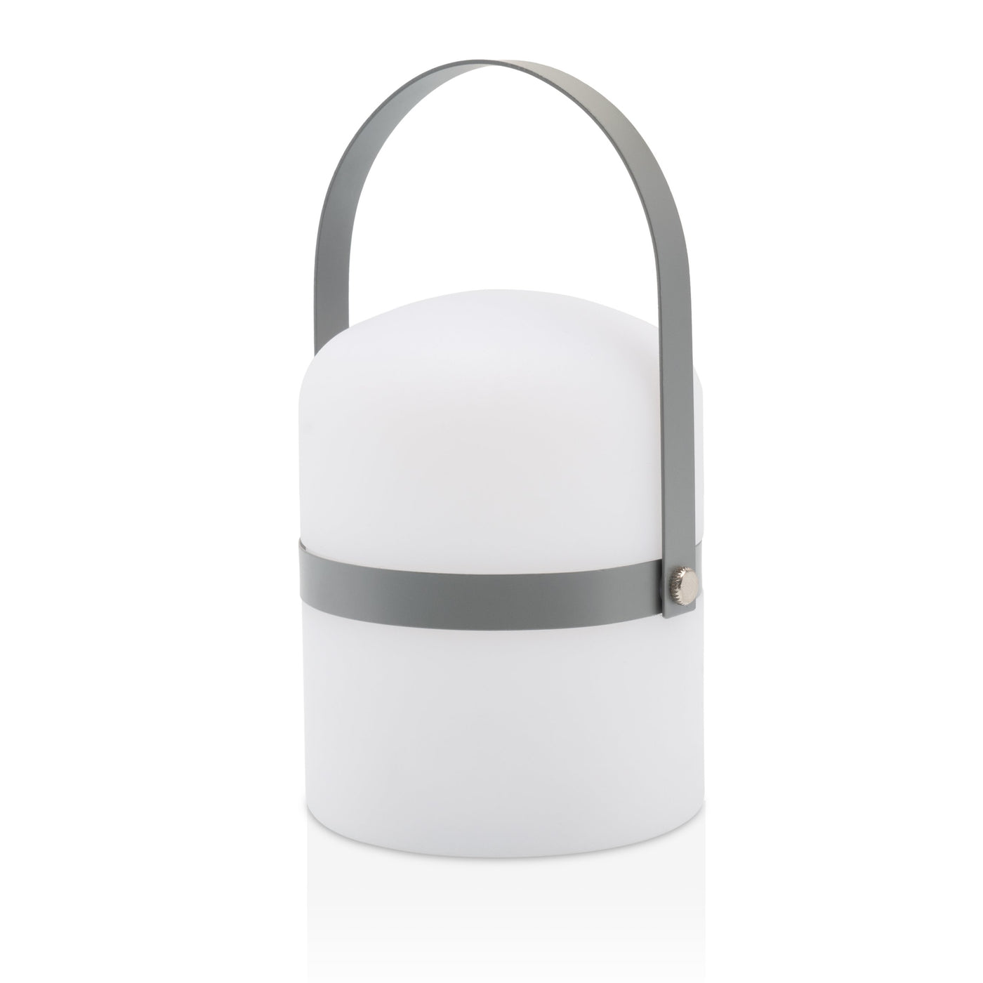 Mobile LED table lamp Sävar, grey matt (18,5 cm)