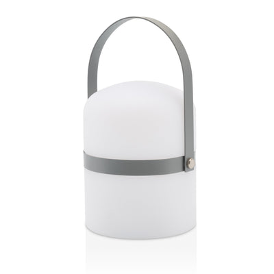 Mobile LED table lamp Sävar, grey matt (18,5 cm)