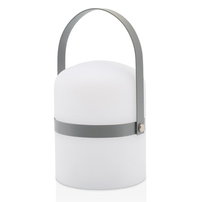 Mobile LED table lamp Sävar, grey matt (18,5 cm)