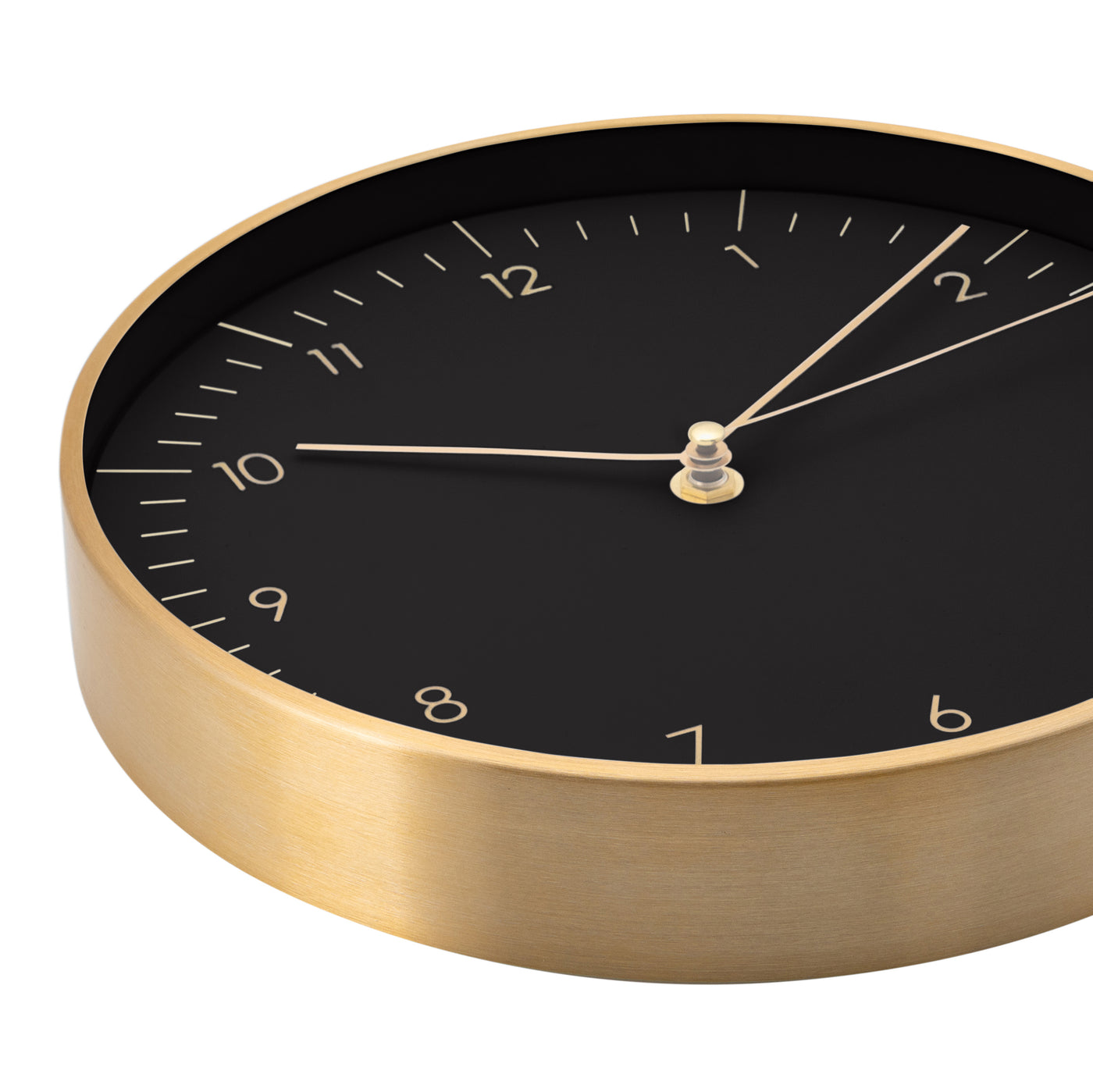 Wanduhr, Schwarz und Gold