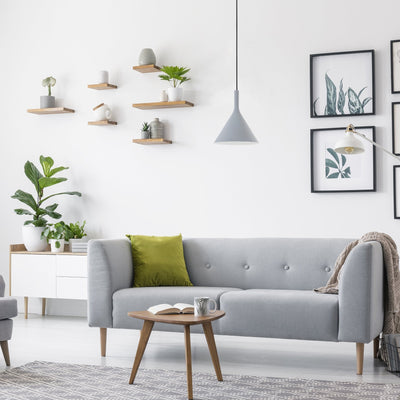 pendant lamp Goeteborg, grey matt